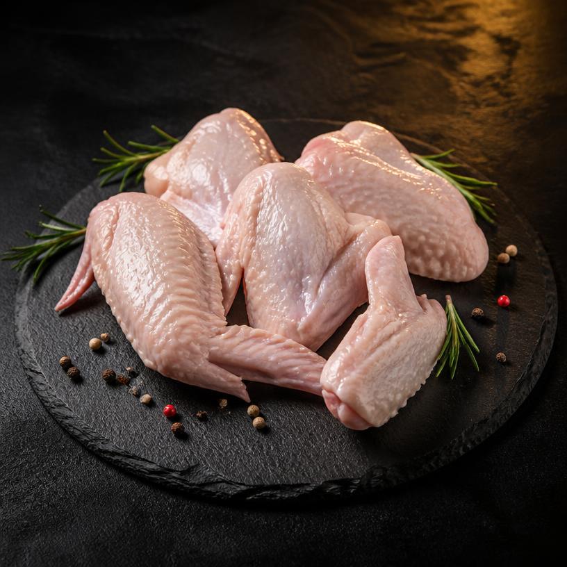 Wings — fresh skinless chicken